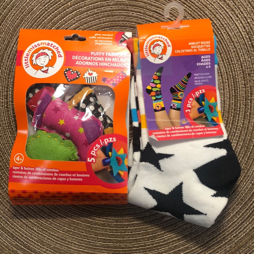 Little Miss Matched Socks & Decorations